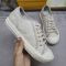 Fendi Domino Sneakers Unisex FF Jacquard Fabric White