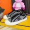 Fendi Domino Sneakers Unisex Houndstooth Jacquard Fabric Black