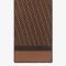 Fendi Rectangular Scarf In FF Motif Silk and Wool Brown