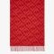 Fendi Scarf In In FF Motif Cashmere with Fringes Red