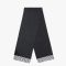Fendi Scarf In In FF Motif Wool with Fringes Black