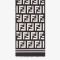 Fendi Scarf In In FF Motif Wool and Silk Black
