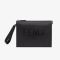 Fendi Flat Pouch In FENDI ROMA Motif Calfskin Black