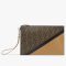 Fendi Medium Flat Clutch In FF Motif Fabric Brown/Black