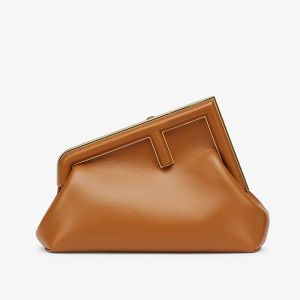 Fendi Small First Bag Nappa Leather Brown