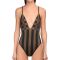 Fendi Crisscross Swimsuit Women Vichy Pequin Motif Lycra Brown