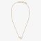 Fendi First Necklace In Metal with Crystals and Pearls Gold