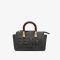 Fendi Mini By The Way Boston Bag In FENDI ROMA Motif Calfskin Black