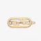 Fendi O'Lock Hair Clip In Metal Gold