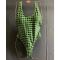 Fendi Reversible Swimsuit Women Checkered FF Motif Lycra Green/Brown