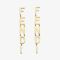 Fendi Fendigraphy Drop Earrings In Metal Gold