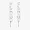 Fendi Fendigraphy Drop Earrings In Metal Palladium